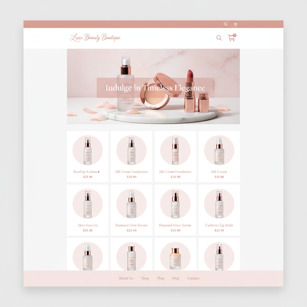 Luxe Beauty Boutique Website