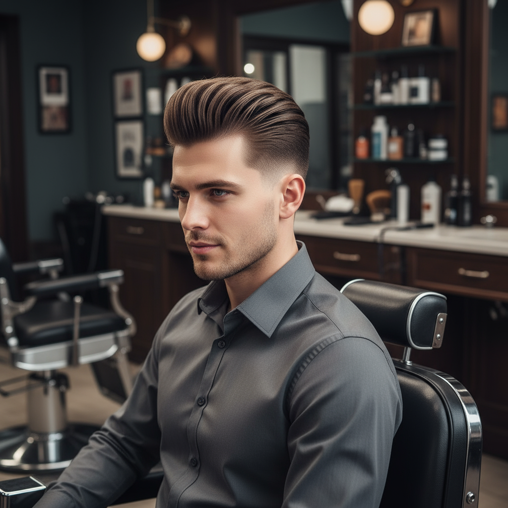 Modern pompadour
