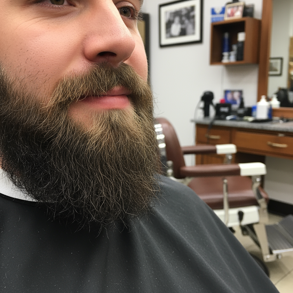 Beard trim and styling